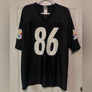 Pittsburgh Steelers Jersey Mens XL NFL Team Apparel 86‎ Ward Black Gold